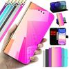 3d зеркальный кожаный раскладной чехол для телефона для Iphone 13 12 11 6 6s 7 8 Plus X Xs Xr 11 Pro Max Se 2 Яркий чехол-кошелек с подставкой