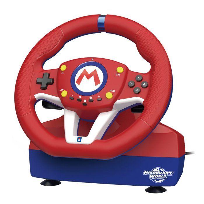 Volant de course - HORI - Mario Kart World Racing Wheel Pro Mini - Bouton C - Pédales - Nintendo Switch 2
