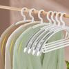 New 2/14pcs Household Non-slip Hanger, Thick And Wide Shoulder Plastic Drying Rack, Used To Hang Clothes Wholesalers