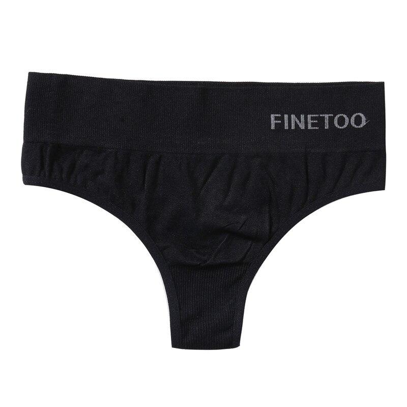 FINETOO M-2XL Bodyshaper Panties Women Underwear High Waist Panties Female Lingerie Sexy G-String Underpants Solid Color Pantys Bodyslim