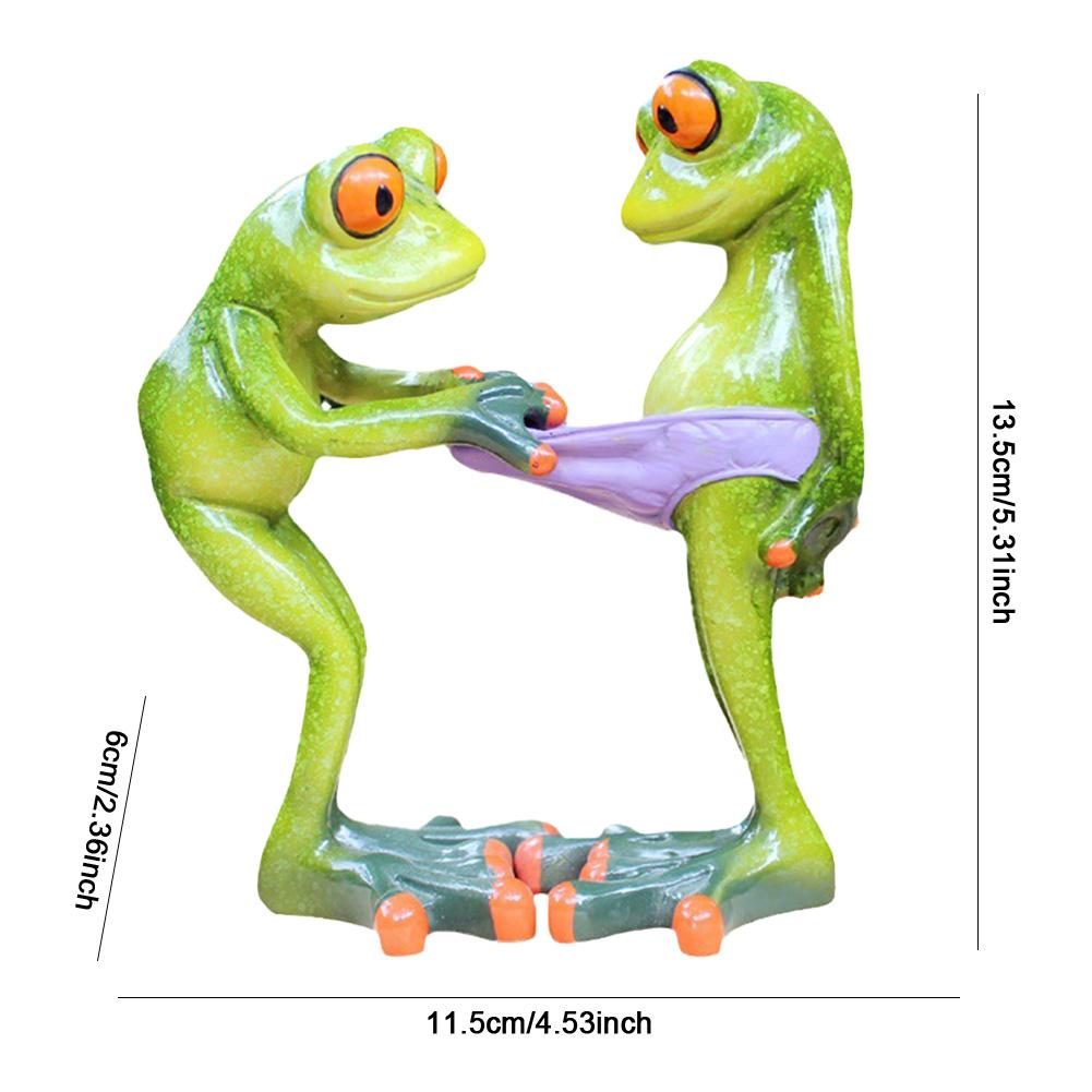 Фигурки лягушек Декор Универсальная креативная статуэтка лягушки Коллекционная фигурка лягушки из смолы Настольные украшения для домашнего офиса