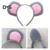 Mouse Costume Set Mouse Ear Headband Tail Nose Bow Tie Gloves Set Cosplay Costume Accessory for Halloween Christmas Parties
