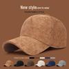 Women's Korean Style Corduroy Duckbill Hat - Versatile Autumn/Winter Sunshade Baseball Cap