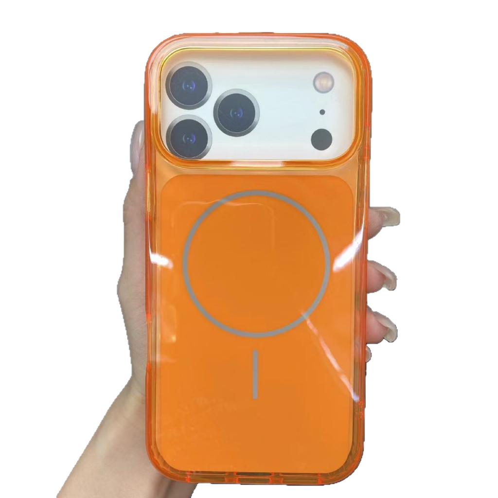Применимо к новому чехлу для мобильного телефона iPhone17ProMax Apple 17Pro прозрачный магнитный противоударный защитный чехол 17