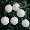 6/12 Pcs 4cm Christmas Tree Decoration Xmas White Snowball Foam Ball Party Hanging Ornament Balls