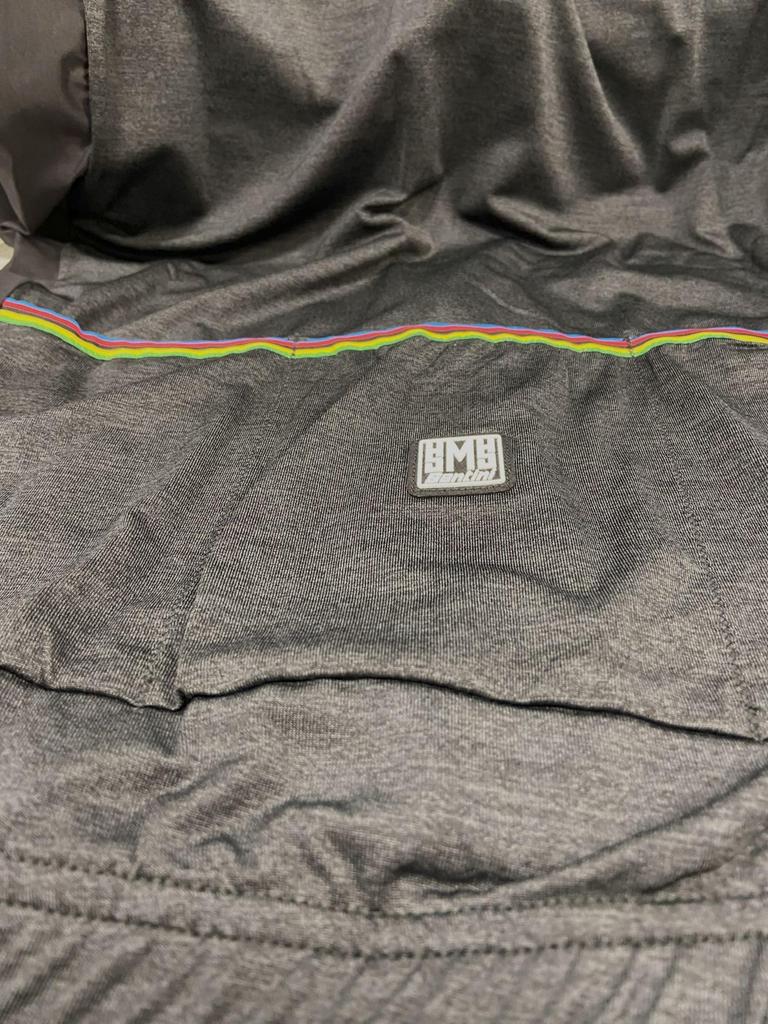 Santini Classic UCI Rainbow - Spring/Summer Training Jersey, Men's, Black