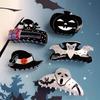 Заколка для волос в виде летучей мыши, черепа, когтя, акулы на Хэллоуин - Женский акриловый аксессуар для прически