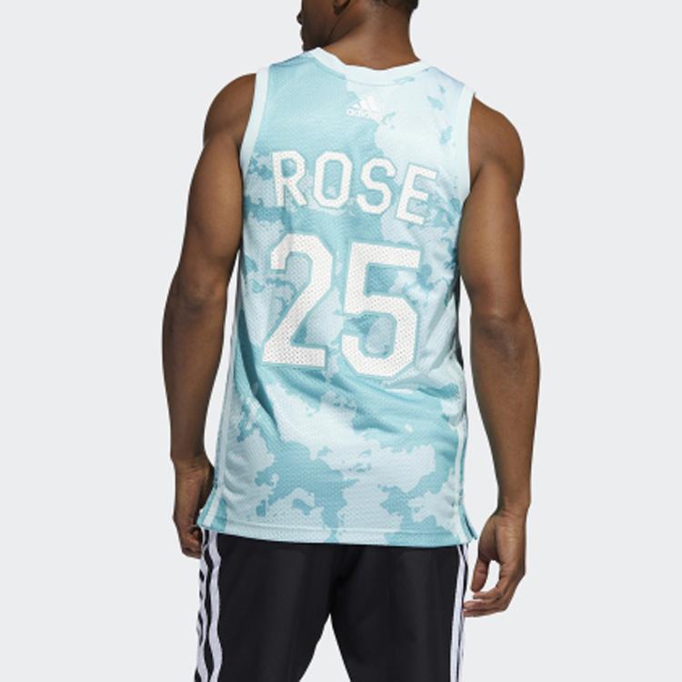 Adidas Derrick Rose Graphic Print Basketball Tank Top Men Tops Mint-Green GV4697