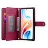 Для Realme C85 5G Кожаный чехол-кошелек с карманом на молнии и ремешками