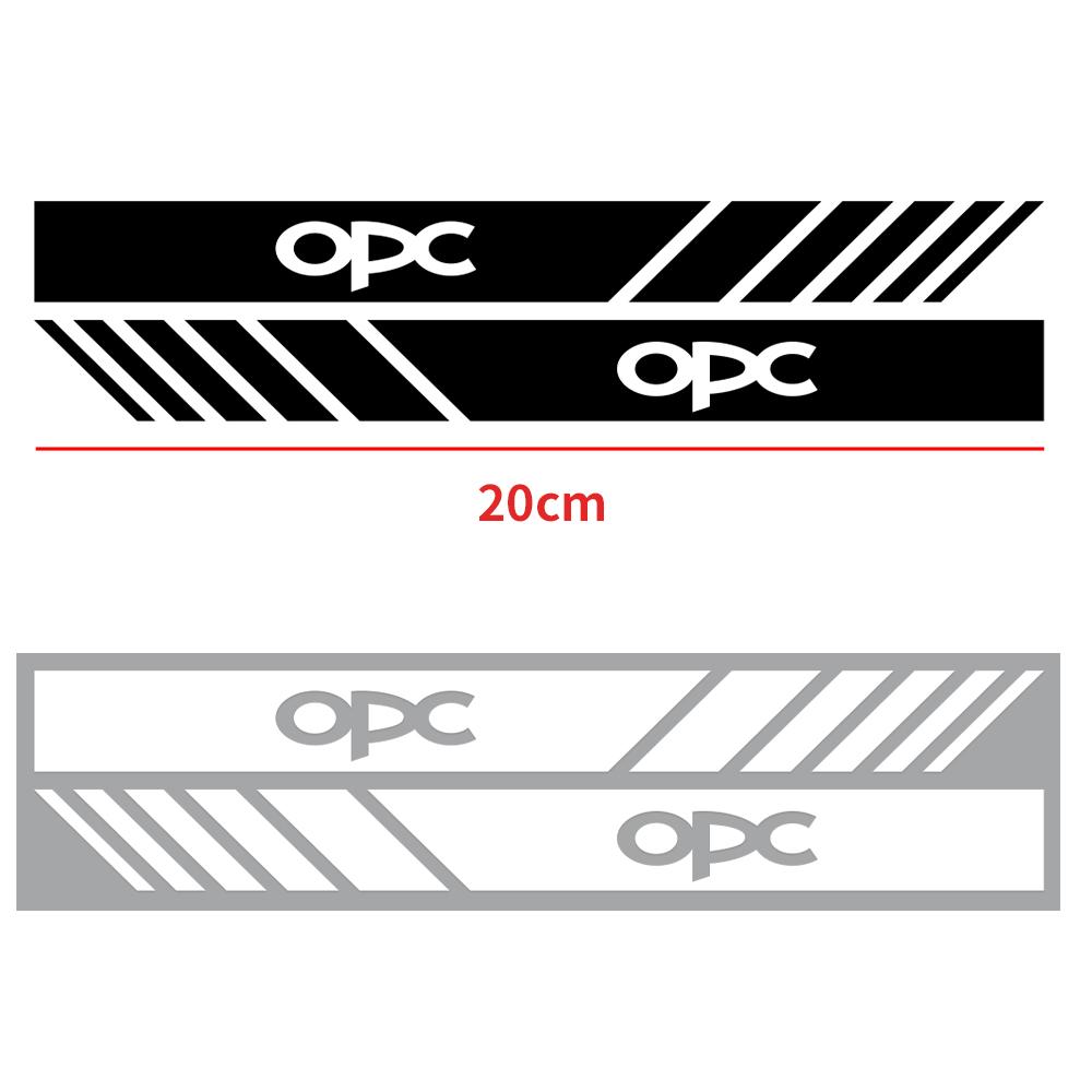 hbrz5 For Opel Opc Astra K Vivaro Corsa Zafira Insignia Mokka Car Rearview Mirror Sticker Emblem Decoration Auto Exterior Accessories