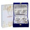 German Silver Handwork Bowl Set with Tray and Spoon with Beautiful Gift Box Packing and with Carry Bag