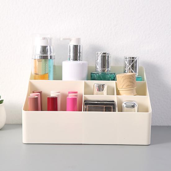 6 сеток косметический органайзер коробка настольный пластиковый контейнер для хранения мелочей