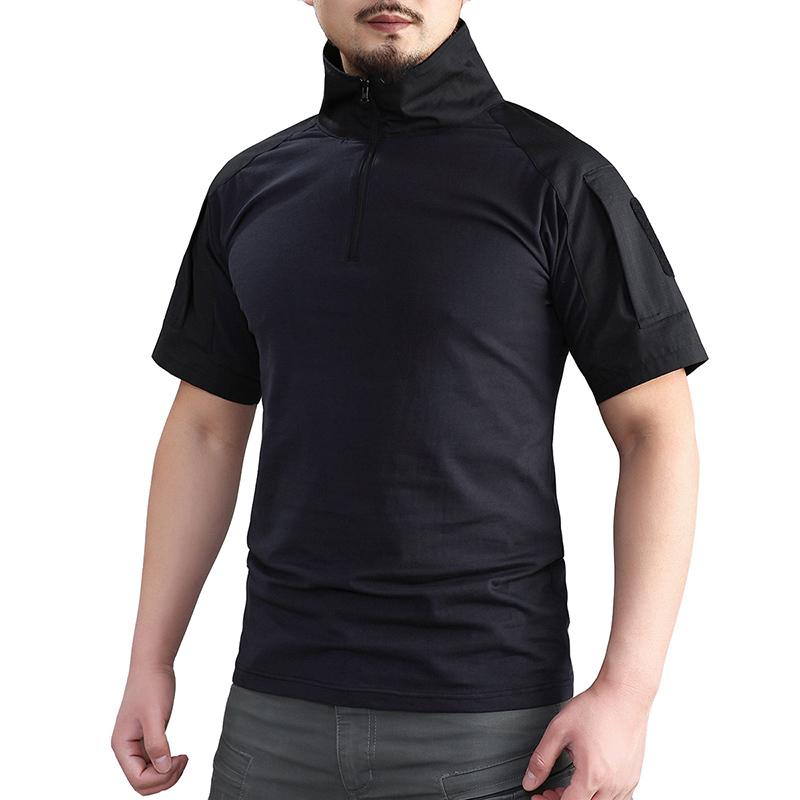 Мужская тактическая футболка с молнией