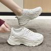 Platform Dad Shoes Women's Spring and Autumn  New Fashion Casual Sneaker White Shoes Fashion Net Sneaker