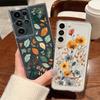 Чехол для телефона с цветными лозами для Samsung S25 Ultra S24 FE S23 A56 A36 A55 5G A16 A25 A35 A33 A54 S22 Plus, противоударный, прозрачный, силиконовый чехол