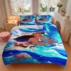 3pcs Moana Inspired Ocean Waves Bedding Set - Includes 1 Quilt Cover and 2 Pillowcases, Comfortable Bedding with Stylish Design for Bedroom, Mach