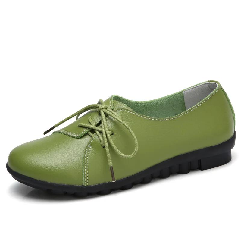 Новые туфли на плоской подошве из натуральной кожи, женские туфли-оксфорды с мягкой подошвой, белые мокасины Sapato Feminino, повседневные женские туфли на плоской подошве 2019 г.