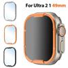 Металлическая рамка из нержавеющей стали + Стекло Для Apple Watch Ultra 1 2 49 мм Защитный бампер Корпус для iWatch Series SE 9 Ultra2
