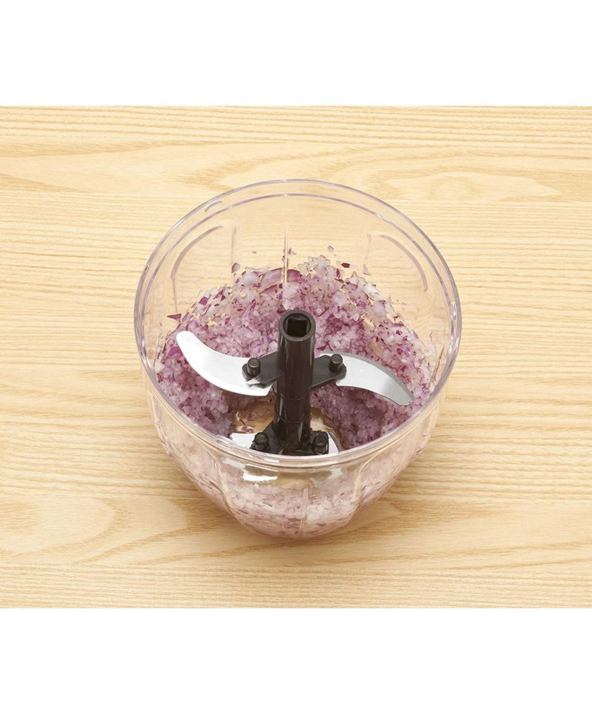 Handy Chopper Новая модель Не требуется источник питания Ручной кухонный комбайн Измельчитель Измельчитель Блендер Стильный Милый Простой [Toffy] K-HC2 (Пепел