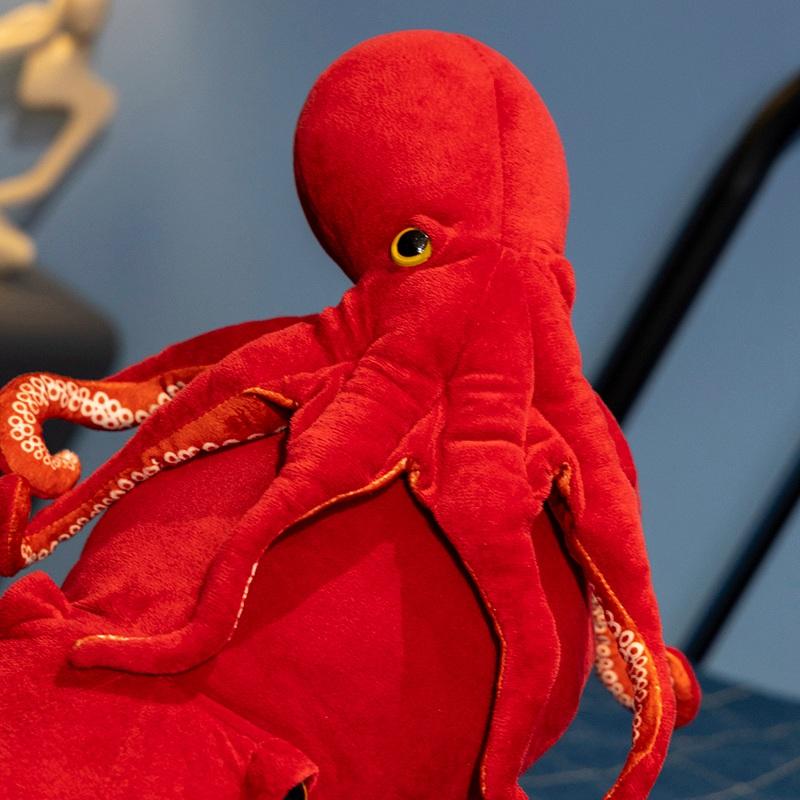 Новые 40/75 см красные игрушки-симуляторы осьминога, морские организмы, мягкие куклы, мягкая тканевая подушка, мультяшный декор для девочек и мальчиков, подарки