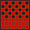 Портативная игра в шашки для детей и взрослых - доска 15x15 дюймов с 24 шашками (12 Красных, 12 Черных)