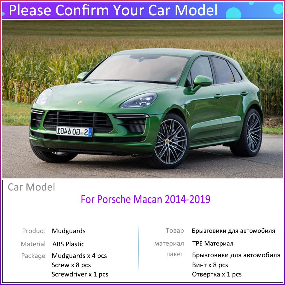 Car Mud Flaps for Porsche Macan 2014~ 2015 2016 2017 2018 Mudguard Splash Guard Fender Mudflaps Auto