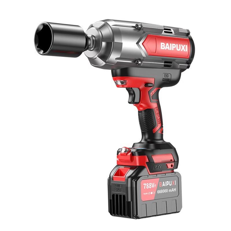 BAIPUXI Cordless High Torque Impact Wrench CN plug (adapter included)