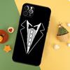 Suit and Tie Phone Case For iPhone 17 16 16E 15 14 12 11 13 Pro Max 12 13 Mini 17Air Shockproof Cover