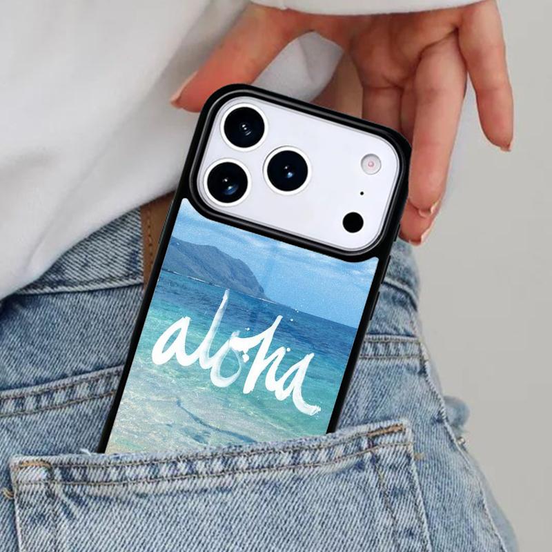 Привет Гавайи Алоха Пляжи Чехол для телефона для iPhone 16e 15 14 13 12 17 Pro Max Plus Air 17pro Чехол Coque