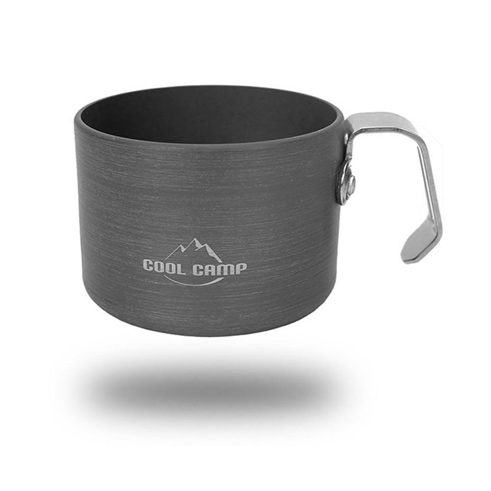 COOLCAMP Легкая алюминиевая чашка для улицы, чашка для воды для кемпинга, чашка для кофе, пикника, барбекю