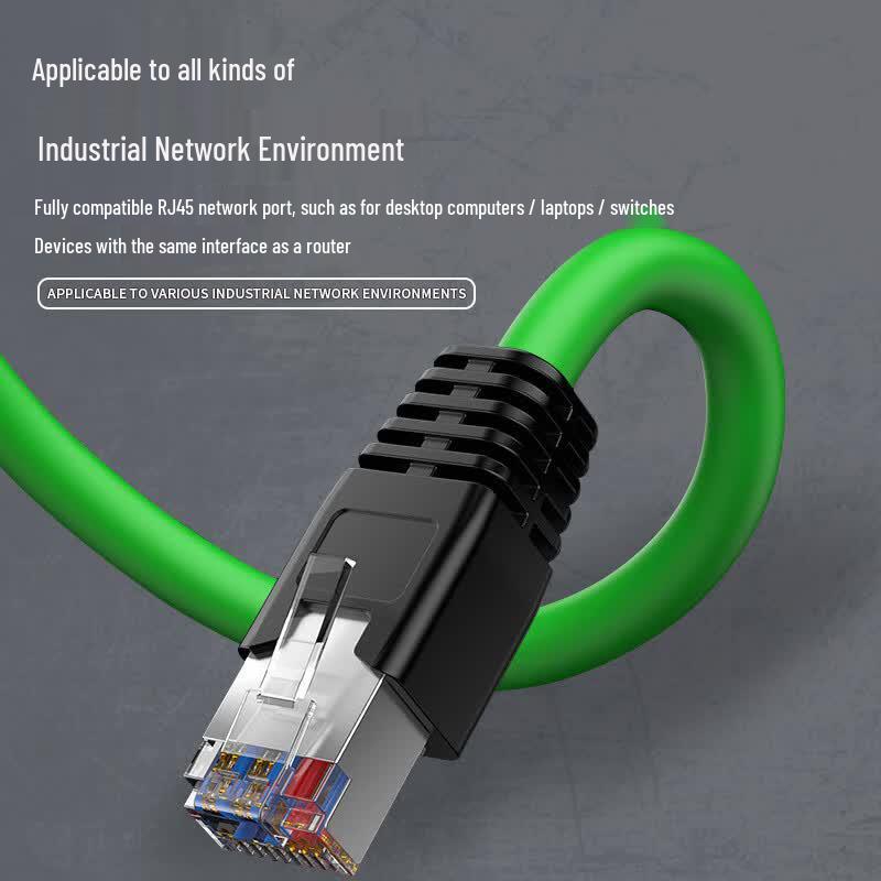 Xianglaixin M12 D-Type to RJ45 High-Flex Industrial Ethernet Cable