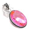 Pink Kunzite Gemstone Handmade 925 Sterling Silver Jewelry Pendant 2.09" F3g35