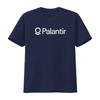 Футболка с логотипом Palantir для аналитики больших данных, инвестора, трейдера. Модная и удобная, винтажная, стиранная, мужская.