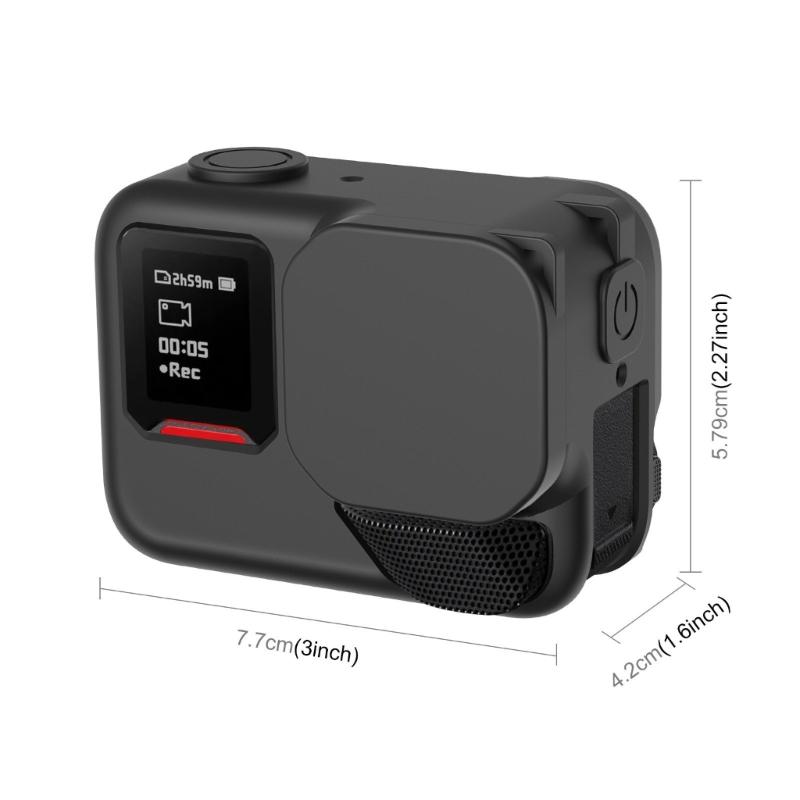 Silicone Case Featuring Precise Cut and Durability For 360 Action With Lens Cover
