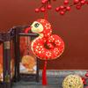 Chinese Style Snake Plush Doll Year of The Snake Mascot Toy Cute Zodiac