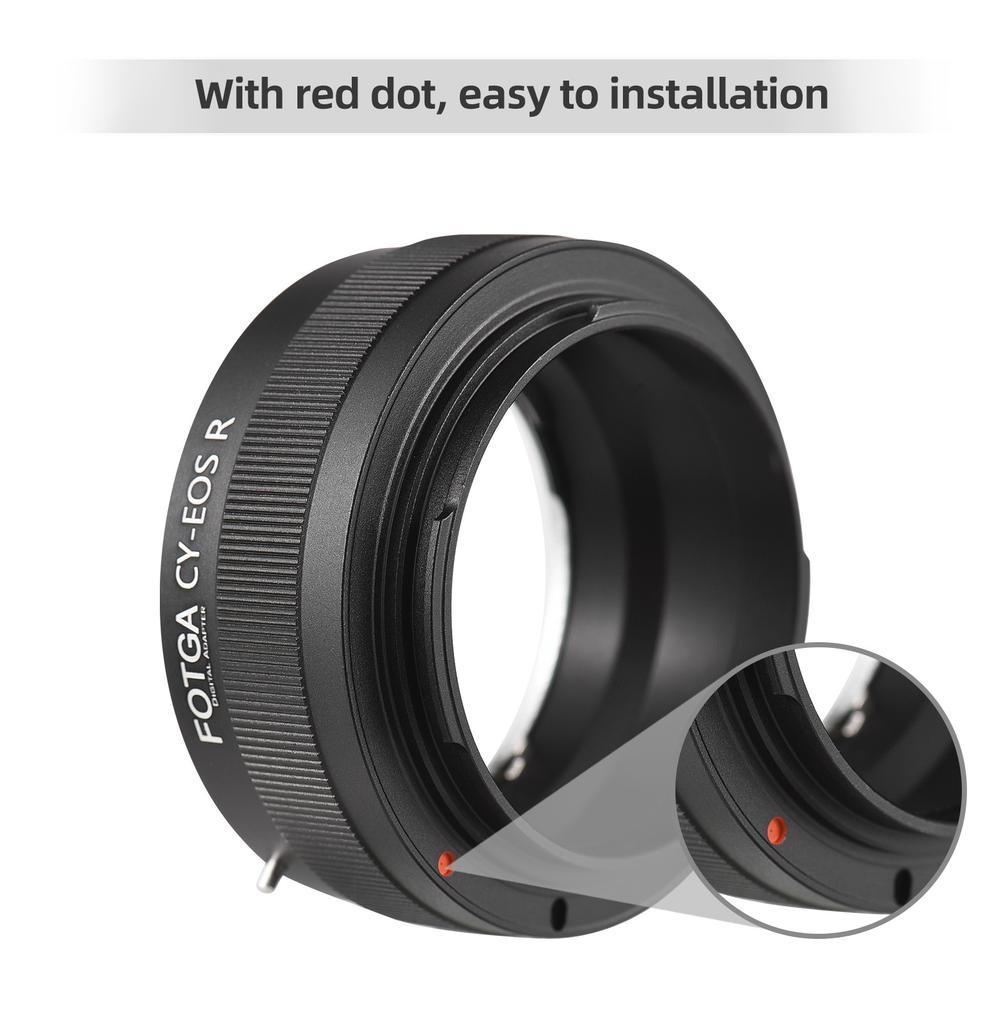 FOTGA Высокоточный ручной переходник для крепления объектива Кольцо Алюминиевый сплав для крепления Contax/ Yashica CY