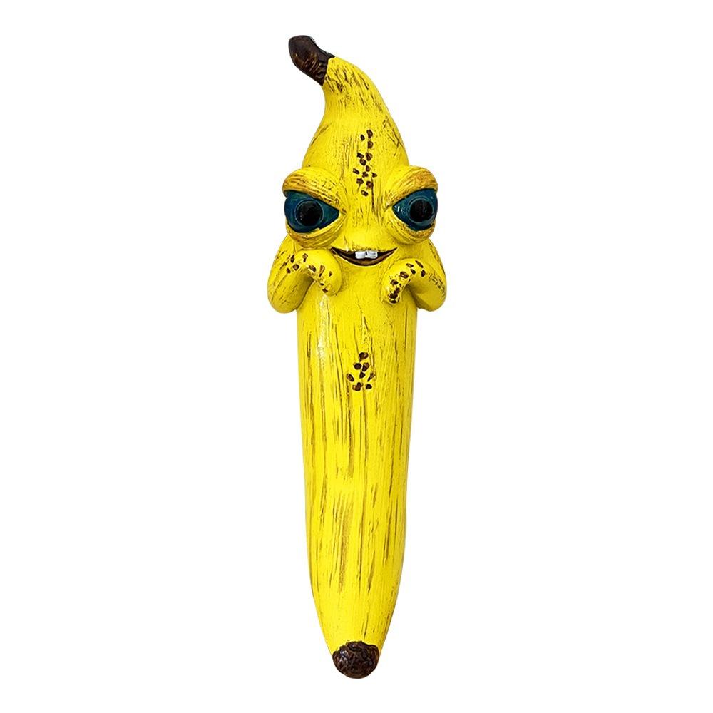 Resin Banana Man Figurine Sensory Toy Sculpture Unique Banana Statue Figurines Crafts Cartoon Banana Figure Desktop Decorative