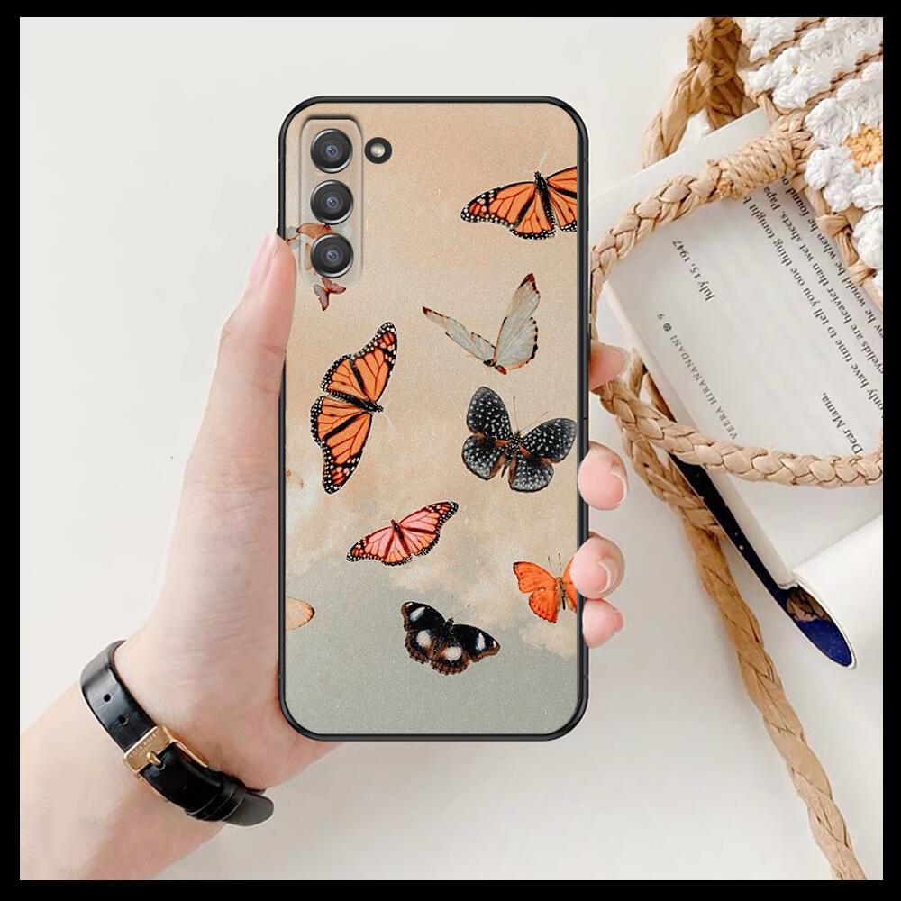 Красивый чехол для телефона с узором бабочки для SamSung Galaxy s6 s7 S8 S9 S10E S20 S21 S5 S30 Plus S20 fe 5G Lite Ultra Edge