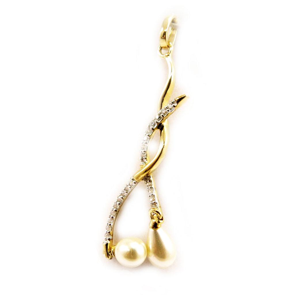 Les Trésors De Lily [D6822] - Pendentif Plaqué Or 'Etreinte'