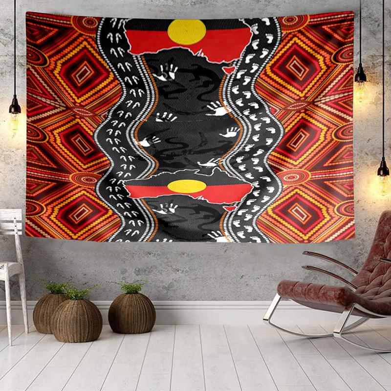 Australian Aboriginal Art Patterns Tapestry Room Decoration Wall Hanging for Living Room Bedroom, dormitory, Birthday and Christmas gifts