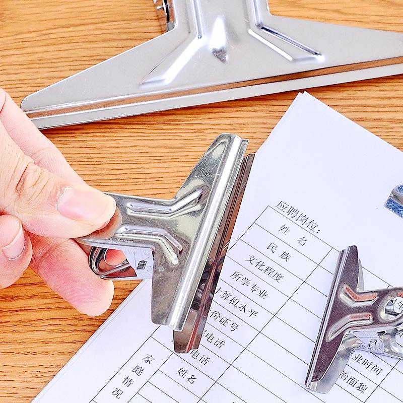 5Pcs Stationary Organizer Paper Clip Plastic Clip Folder File Clip Student Test Paper Clip Food Storage Clip Office