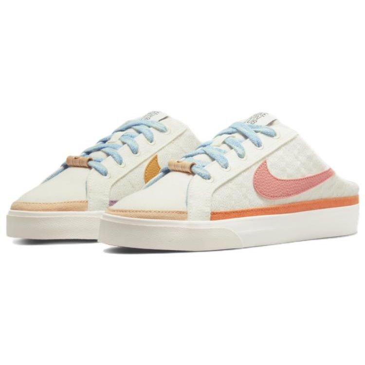 Nike Женские кеды-мюли Court Legacy Sail Worn Blue Light Madder Root DV1741-181