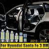 Для Hyundai Santa Fe 3 DM 2013 2014 2015 2016 2017 7 шт. светодиодные автомобильные купольные лампы для чтения, лампы для зеркала, лампы для багажника, аксессуары