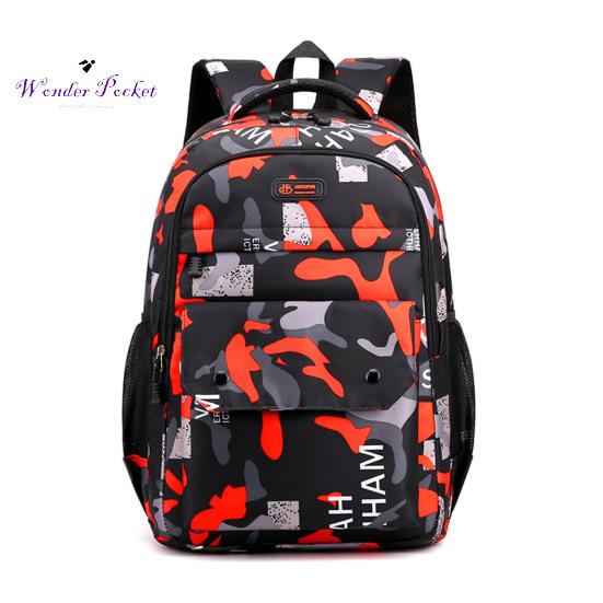 Студенческий рюкзак с камуфляжным дышащим ремешком, легкая сумка для книг большой емкости, школьная сумка, дорожная