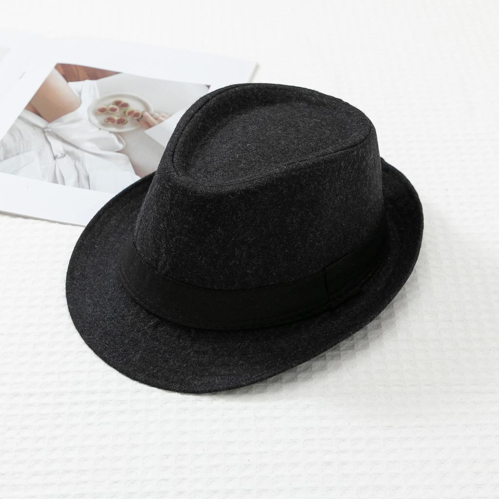 Новая шляпа-цилиндр Ji British Men's Top Hat Felt Hat для мужчин среднего и пожилого возраста Jazz Hat Casual Hat