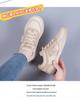 2025 Women's Autumn Soft Sole Non-Slip Leather Sneakers - Lightweight, Wear-Resistant, All-Match White Casual Shoes