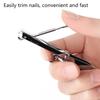 1 шт. Складной ультратонкий портативный углеродистый стальной кусачки для ногтей триммер ножницы маникюрный педикюрный инструмент кусачки для ногтей