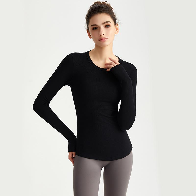 Weiman high-elastic yoga clothes, tops, high-end sense, slim and thin, tight running, sweat-absorbing quick-drying clothes, sports casual clothes