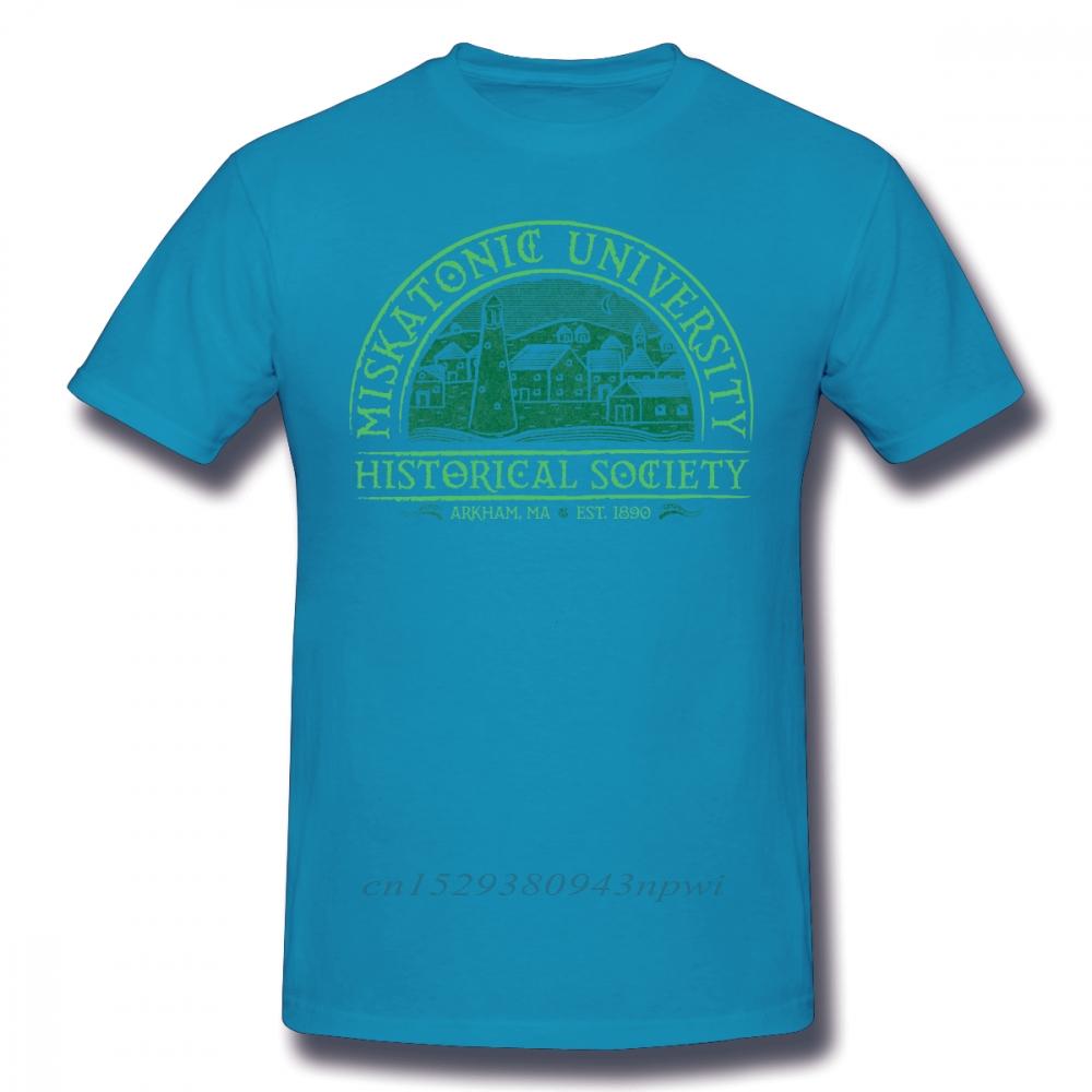 Arkham Horror T Shirt Miskatonic Historical Society TShirt Man Cotton Tee Shirt Cute Oversized Printed ShortSleeve Tshirt