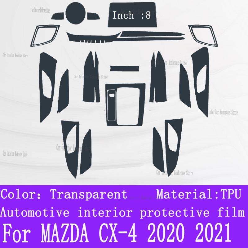 For MAZDA CX-4 CX4  TPU Gearbox Panel Film Dashboard Protective Sticker Interior Anti-Scratch Car film protect
